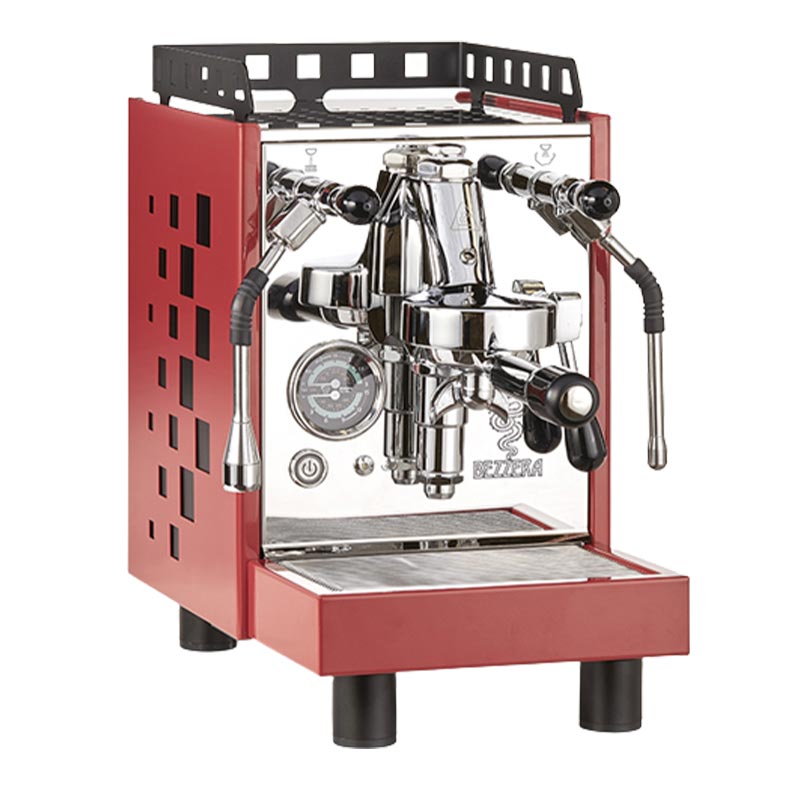 Bezzera ARIA Yarı Otomatik Espresso Kahve Makinesi, 1 Gruplu, Kırmızı