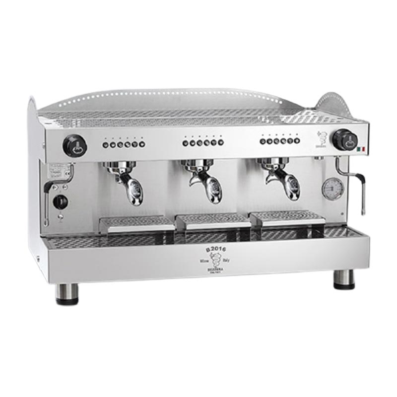 Bezzera B2016-PM Tall Cup Yarı Otomatik Espresso Kahve Makinesi, 3 Gruplu