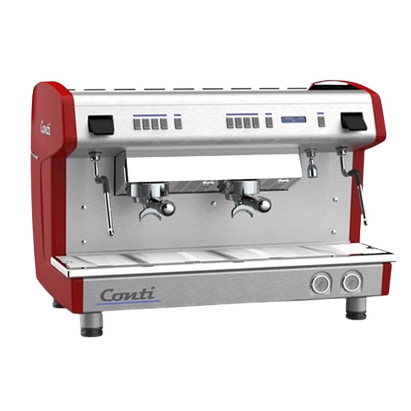 Conti Monaco X-ONE Tall Cup Tam Otomatik Espresso Makinesi, 2 Gruplu, Kırmızı