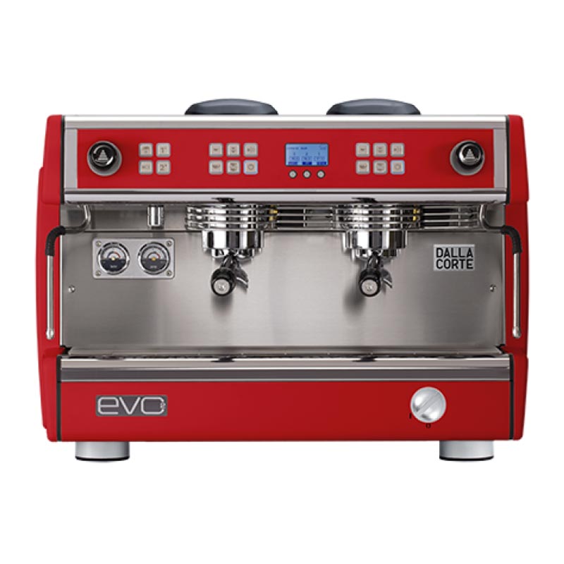 Dalla Corte Evo 2 Espresso Kahve Makinesi, 2 Gruplu, Kırmızı