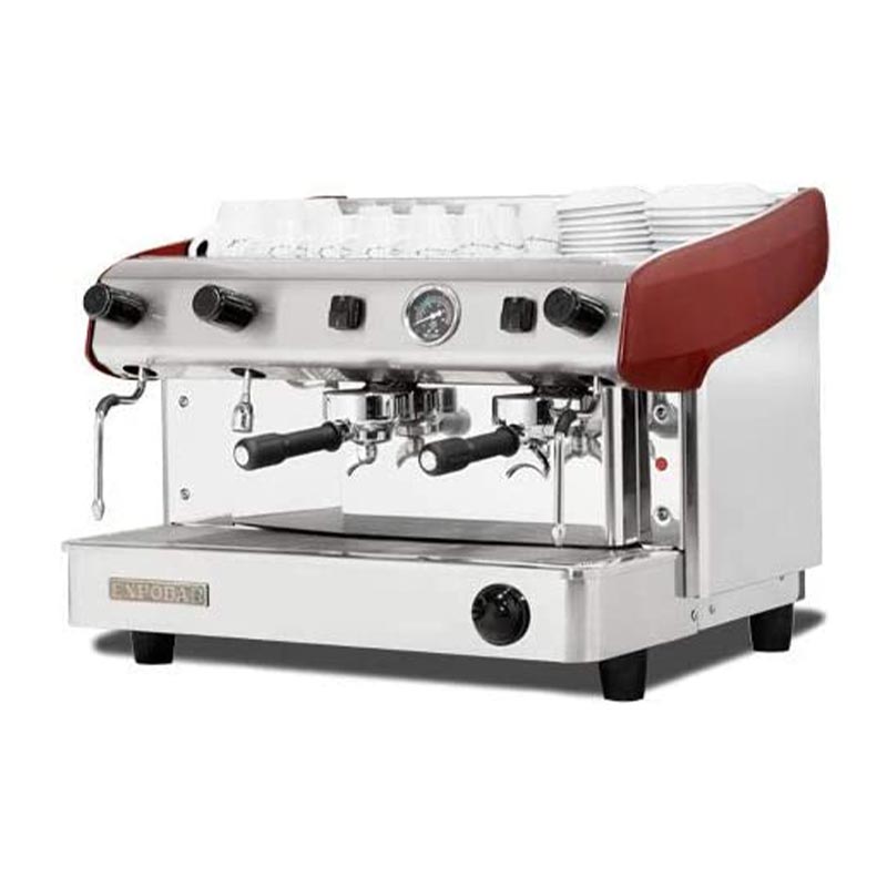 Expobar Megacrem Pulser Yarı Otomatik Espresso Kahve Makinesi, 2 Gruplu, Kırmızı