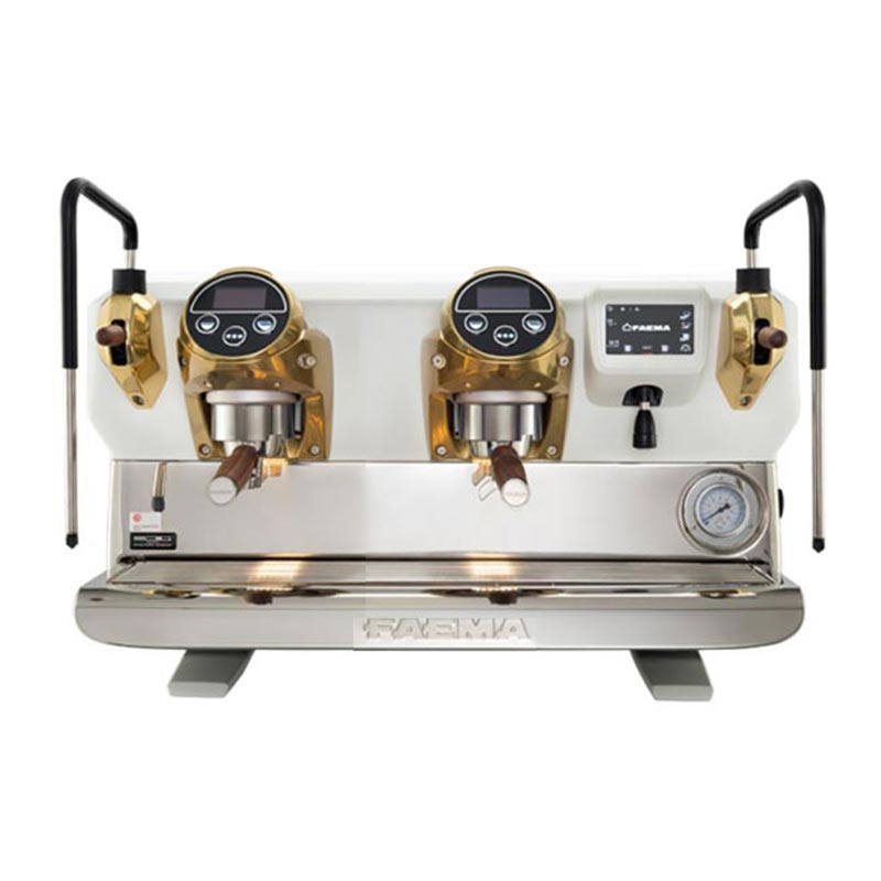 Faema E71 E A/2 Tam Otomatik Espresso Kahve Makinesi, 2 Gruplu, White Gold