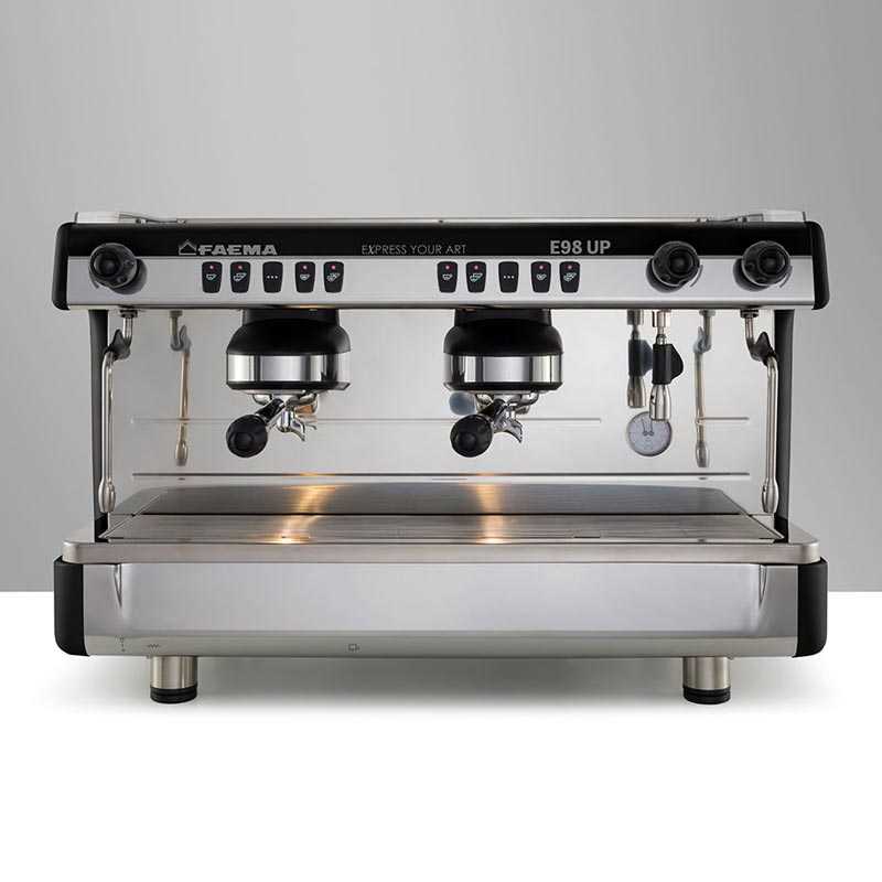 Faema E98 Up Tall Cup Full Otomatik Espresso Kahve Makinesi, 2 Gruplu, Siyah