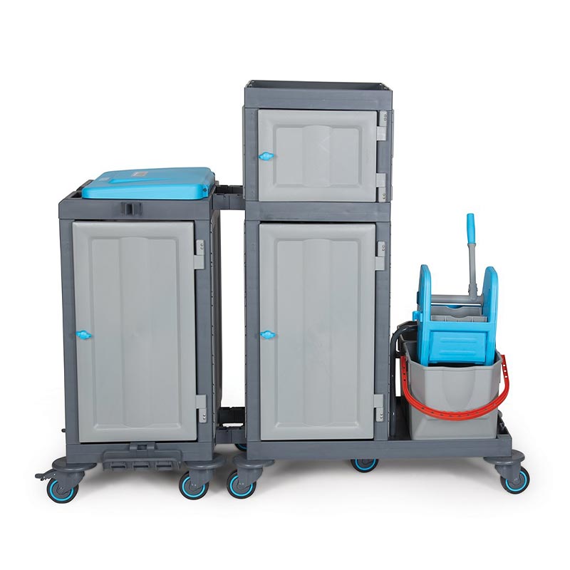 Fantom Procart 322SP Dolaplı Pres Kovalı Temizlik Arabası, Çekmeceli