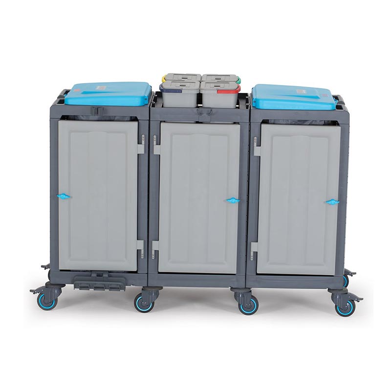 Fantom Procart 3352 3 Dolaplı Temizlik Arabası, Çöp Bölmeli