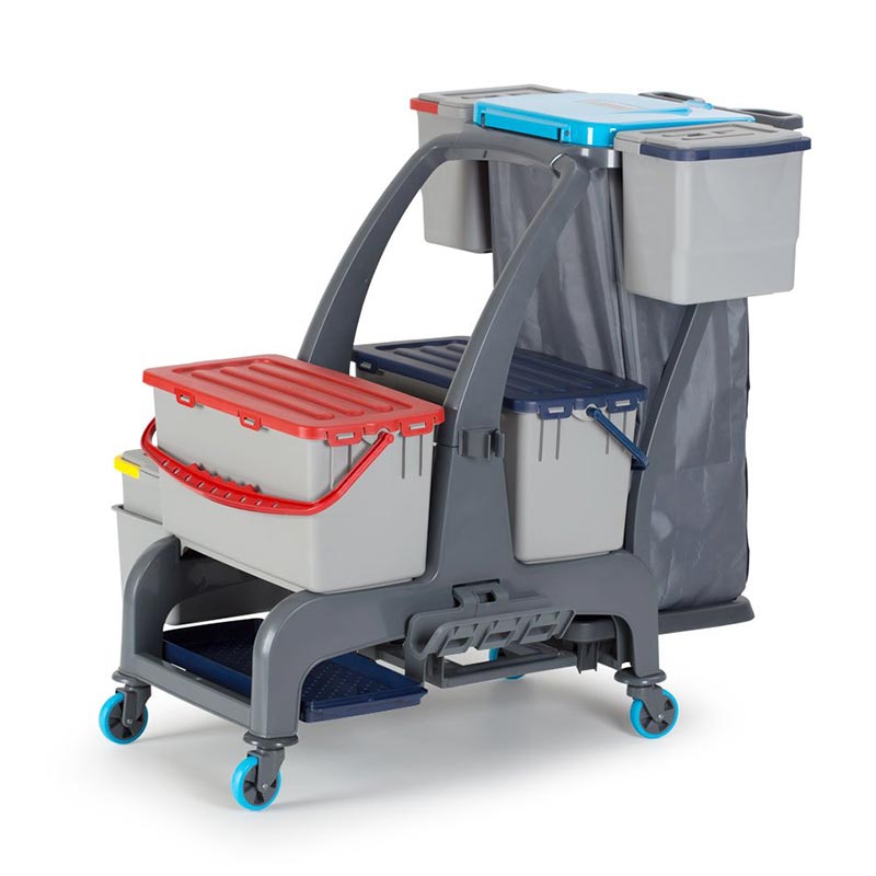 Fantom Procart Jet 731S Sızdırmaz Kovalı Temizlik Seti, Çöp Toplama Üniteli, 2x22 L
