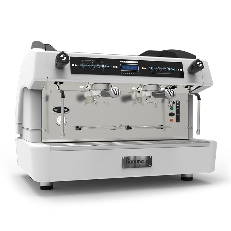 Fiamma Compass 2 DB Tall Cup Espresso Kahve Makinesi, 2 Gruplu, Beyaz
