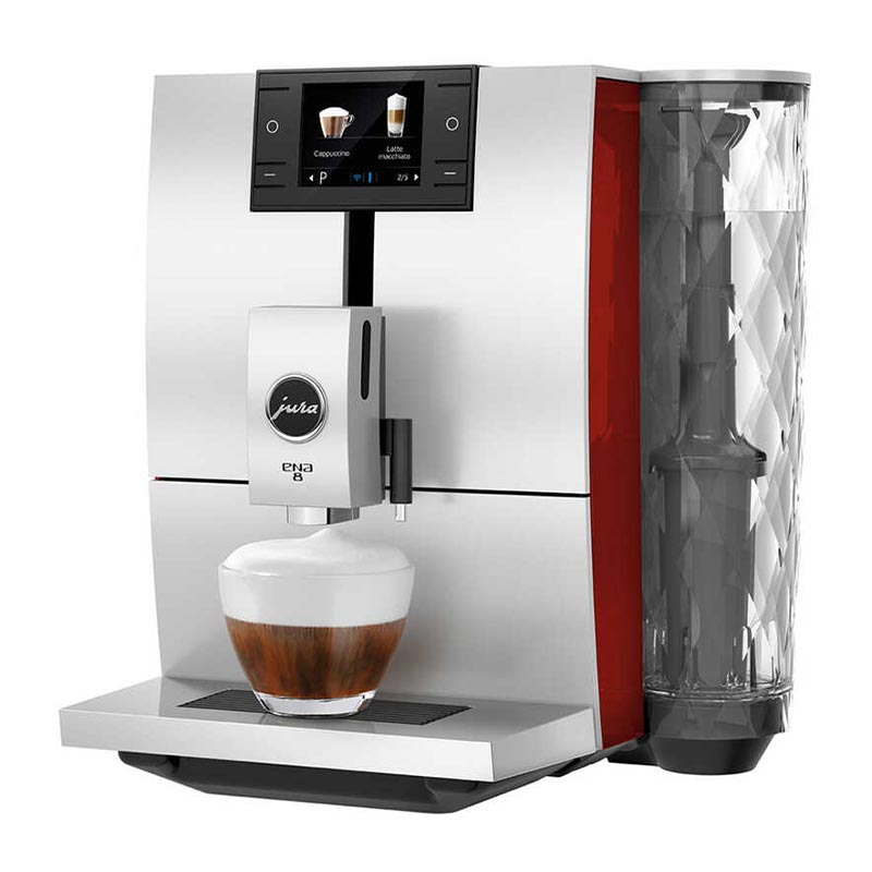 Jura ENA 8 Süper Otomatik Espresso Kahve Makinesi, Kırmızı