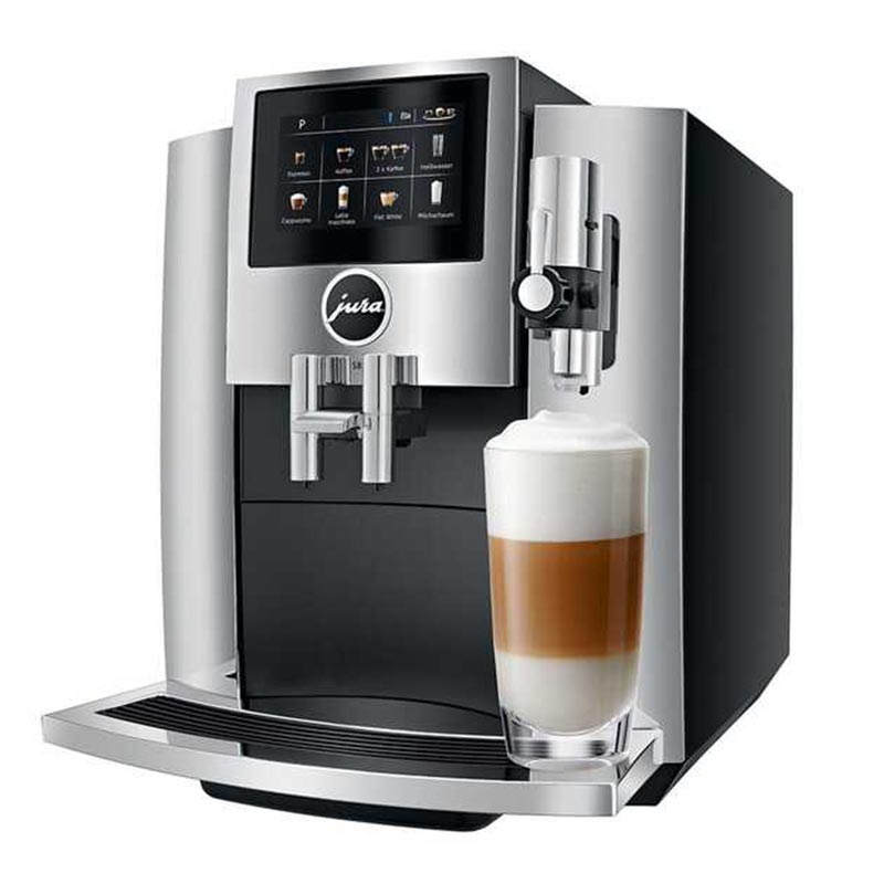Jura S8 Süper Otomatik Espresso Kahve Makinesi, Krom