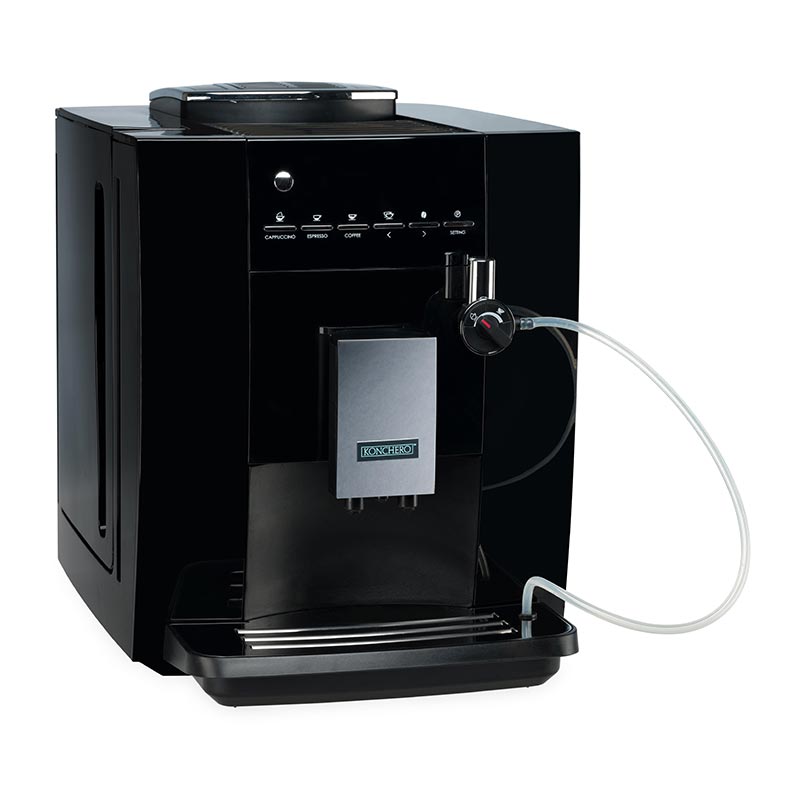 Konchero KLM1604B Süper Otomatik Espresso Kahve Makinesi, Siyah