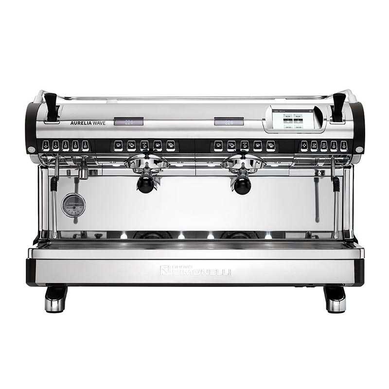 Nuova Simonelli Aurelia Wave T3 Volumetric Tam Otomatik Espresso Kahve Makinesi, 2 Gruplu, Siyah